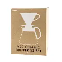 Hario V60-02 Ceramic Dripper & Pot White