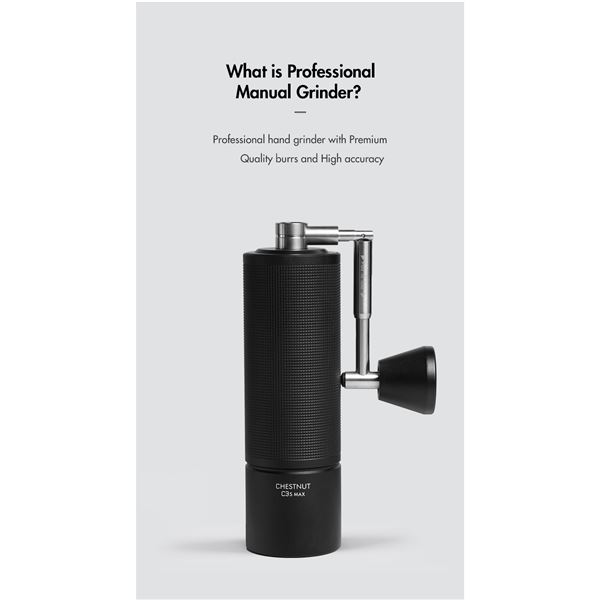 [70TGD022AA401] Timemore C3S MAX Grinder Folding Handle Black