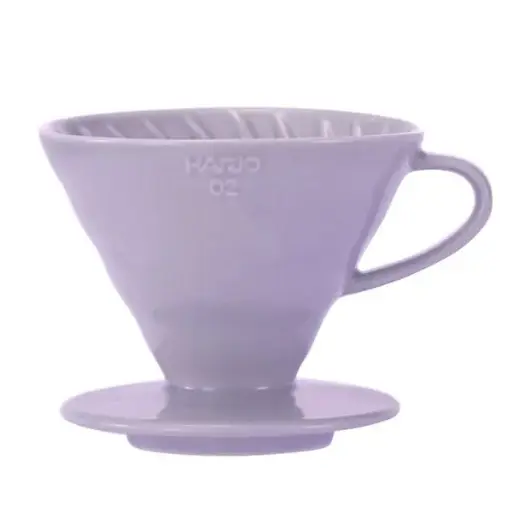 [VDC-02-PU-BB] Hario Ceramic Coffee Dripper V60-02 Purple + 40 Filters