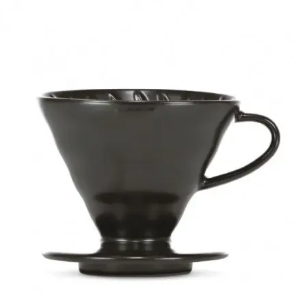 [VDC-02-MB-BB] Hario Ceramic Coffee Dripper V60-02 Matt Black + 40 Filters