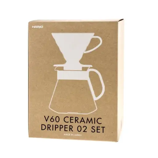 [XVDD-3012W] Hario V60-02 Ceramic Dripper & Pot White